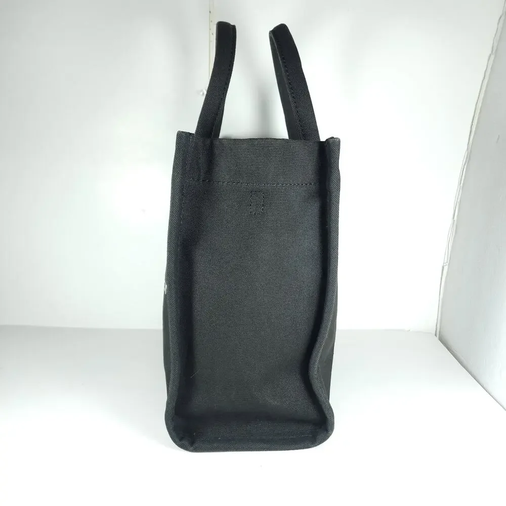 MARC JACOBS Standard Supply Black Canvas Large Tote Bag Handbag